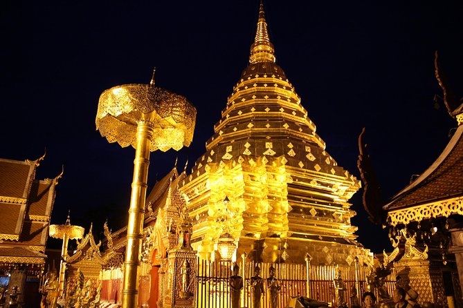 Best seller!! Amazing Night tour, Doi Suthep + Wat umong - Top Must visit! - Pickup windows, road time, and the 3.5-hour reality