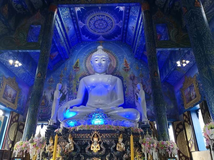 Chiang Mai: Chiang Rai Temples and Long-Neck Karen Village - Wat Rong Suea Ten Blue Temple: Deep Blue Color That Makes You Look Twice