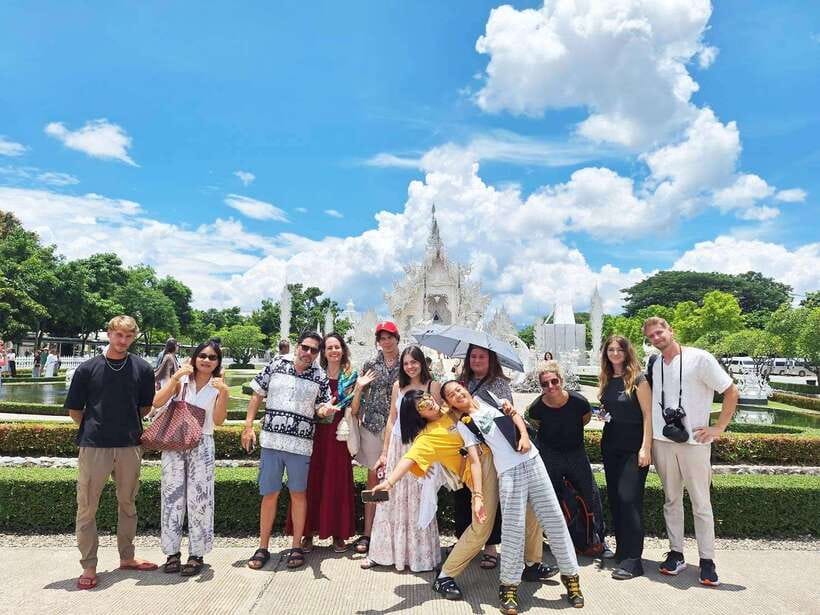 Chiang Mai: Chiang Rai Temples Day Trip with Lalita Cafe - Wat Rong Khun: White Temple rules, design details, and time to wander