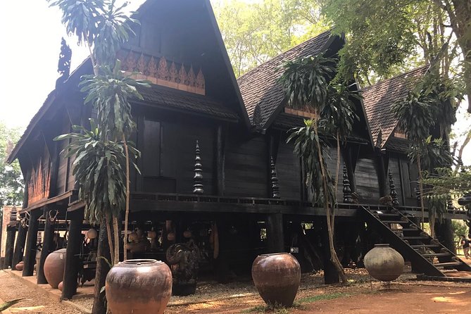 Chiang Mai-Chiang Rai:White-Black-Blue Temple-Golden Triangle-Keren-Boat Trip - Baan Dam Black House: Thawan Duchanee’s strange art world
