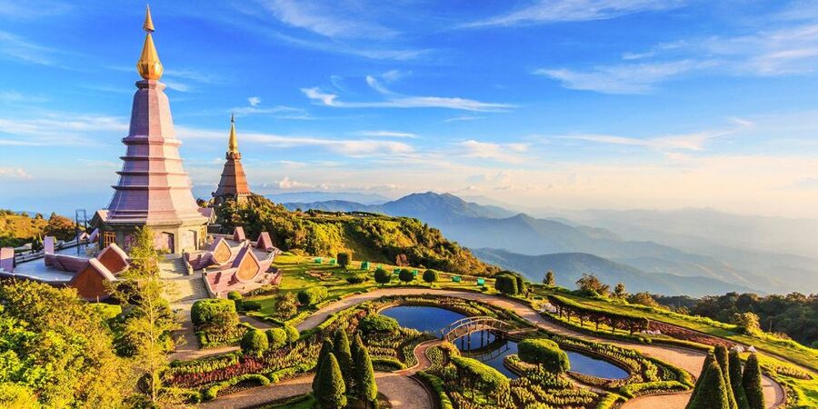 Chiang Mai: Doi Inthanon, Waterfalls, & Tribal Villages Tour - King Inthawichayanon’s forest vision at the Pagodas