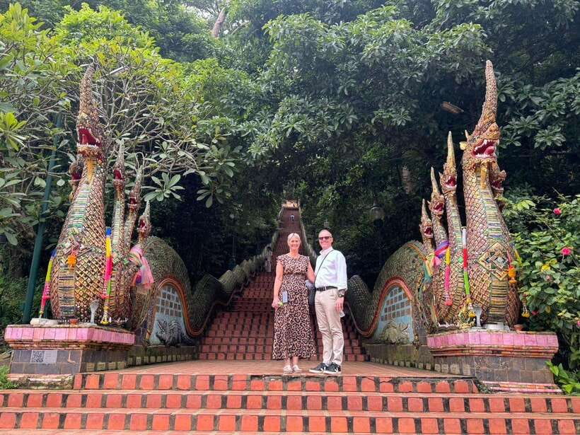 Chiang Mai: Elephant Sanctuary, Monk Trail & Doi Suthep Tour - Pon Elephant Thailand in Mae Wang: ethical elephant care up close
