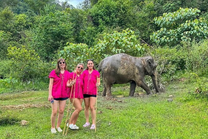 Chiang Mai Elephant Sanctuary Observation and Bamboo Rafting - Joy Elephant Sanctuary: Karen Clothing, Food Prep, and Free-Roaming Viewing