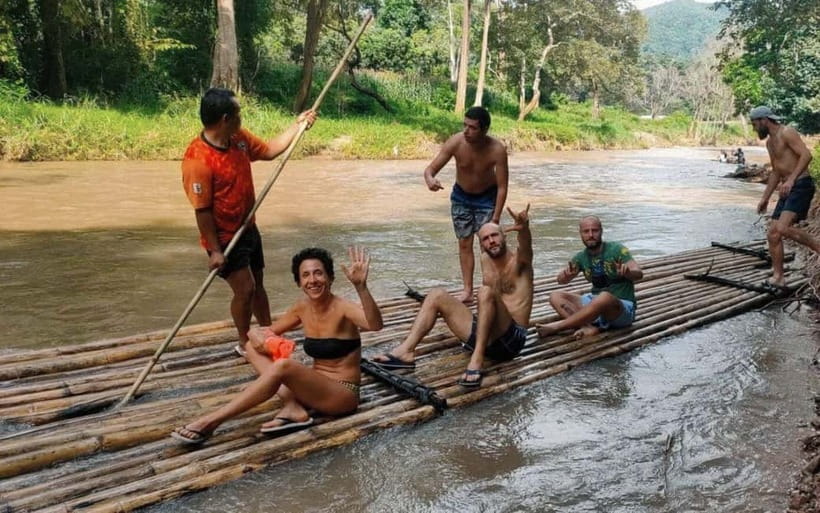 Chiang Mai: Jungle Trek, Elephants care & Bamboo Rafting - From Chiang Mai Hotel Pick-Up to Mountain Roads