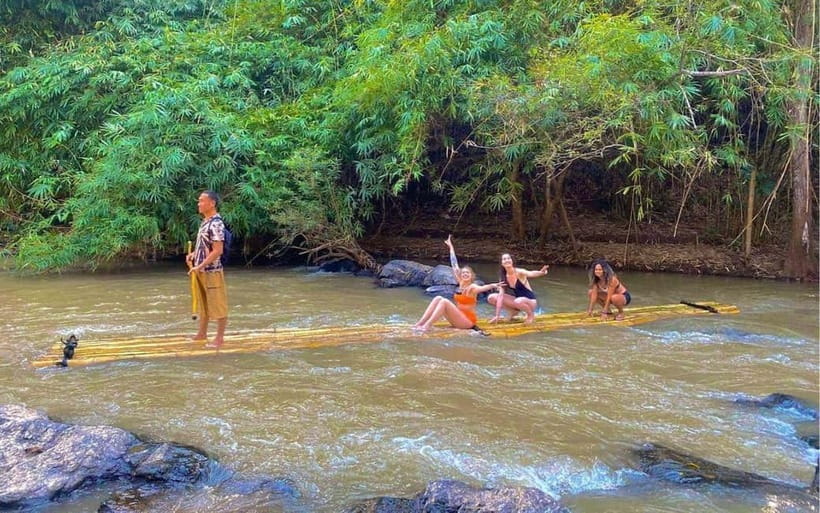 Chiang Mai: Jungle Trek, Elephants care & Bamboo Rafting - Waterfall Time and the Swim Decision
