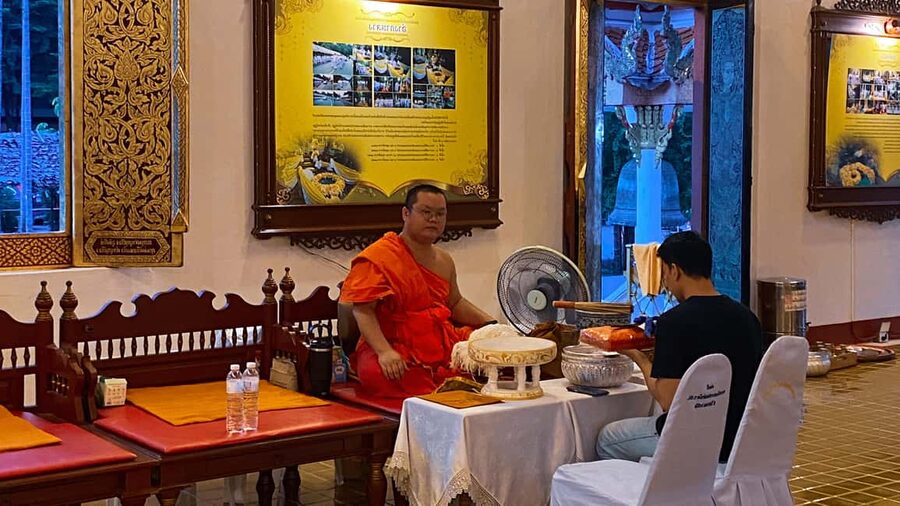 Chiang Mai Old City Twilight Walk Tour: Lanna Majestic Glow - Meeting a local monk: the cultural payoff
