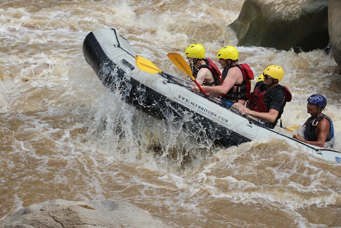 Chiang Mai Rafting in Mae Taeng River with Thai Buffet - Waterfall and the sticky slide after lunch