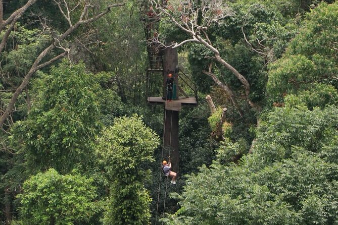Chiang Mai Zip Line Experience - The 400-meter over-water zipline moment