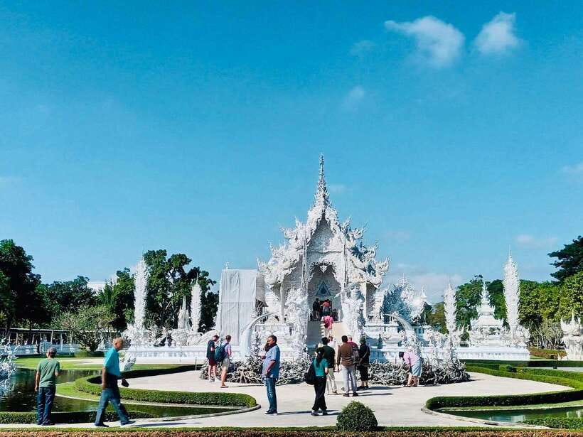 Chiang Rai: Excursion White, Blue,Red Temples & Lalitta Café - Wat Rong Suea Ten Blue Temple: Sapphire Color, Naga Guardians, and Lanna Gables