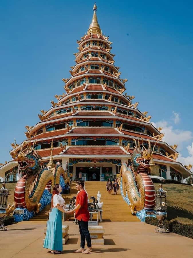 Chiang Rai IG Lalitta Cafe and White, Blue, Red Temples Tour - Long Neck Village option, community culture with an extra fee