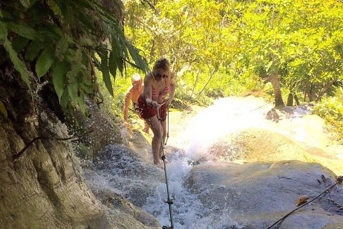 Climb Sticky Waterfall Like a Spiderman - Your guide experience: English support and photo help that people remember