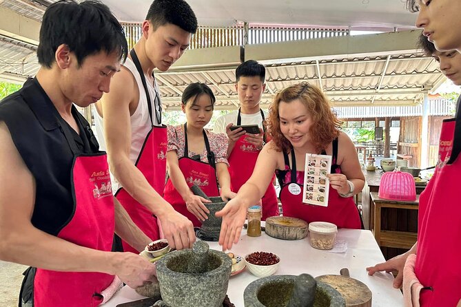 Cooking Class with Organic Farm in Chiang Mai - The cooking station setup: you make six chosen dishes