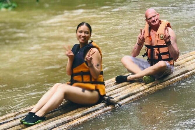 Elephant Sanctuary + Waterfall + Bamboo Rafting One Day Trip - Bamboo Rafting on the Mae Wang Stream: Serene Float, With Real Water Moments