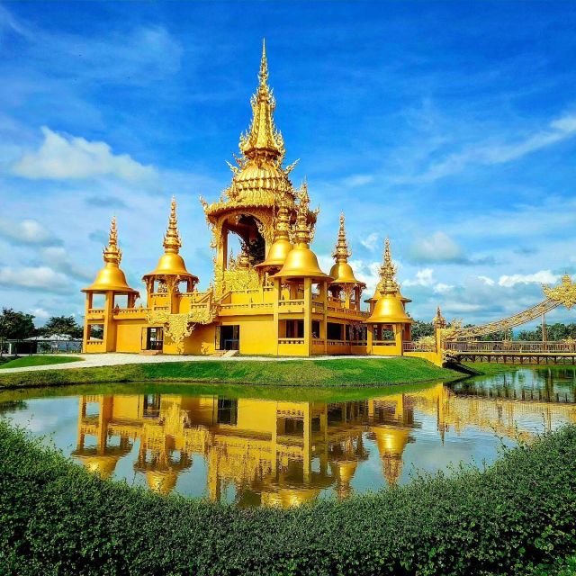 From Chiang Mai: Chiang Rai's Temples Exploration Day Trip - Wat Rong Suea Ten Blue Temple: the tiger-lore site and its bold design