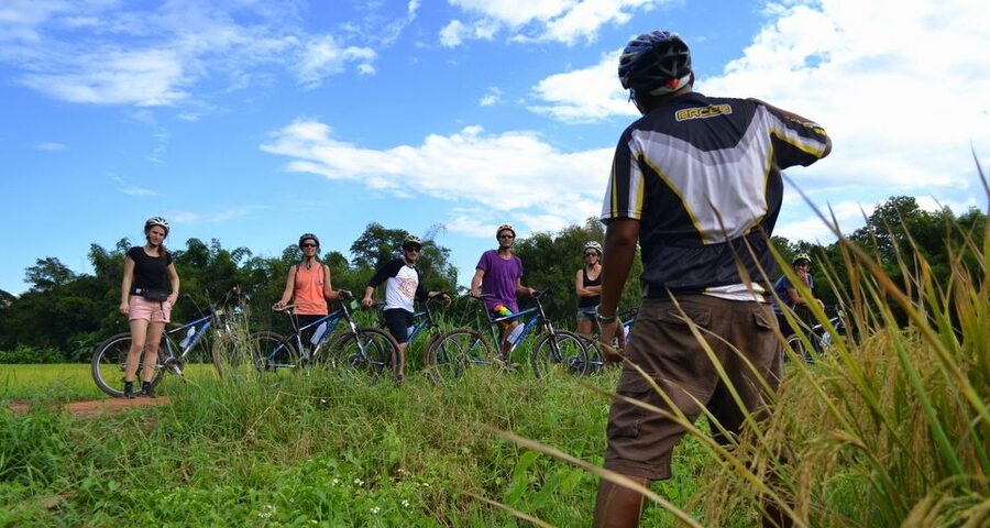 From Chiang Mai: Mae Taeng Valley and Waterfalls Cycle Tour - Lunch in a tropical garden, plus snacks and water on the move