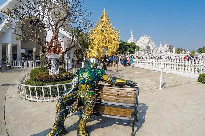 From Chiang Mai: White and Blue Temple & Golden Triangle Day Trip - White Temple (Wat Rong Khun): The Surreal Art You Cannot Skip