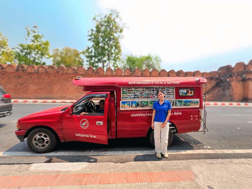 Long Neck Village, Silver Temple & Chiang Mai Top Sites - Red Songthaew Logistics for a Smooth 4-Hour Loop