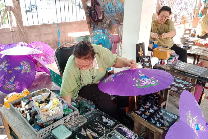 Mae Kampong Village, Hot Springs, Bor Sang Umbrellas Making Tour - Kew Fin Viewpoint: mountain panoramas, plus the renovation workaround