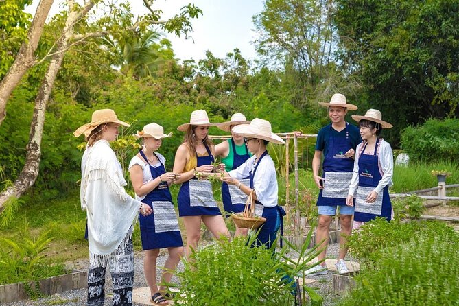 Morning Cooking Class in Traditional Pavilion with Beautiful Garden - Chiang Mai - Organic farm time: mushrooms, eggs, and clean workspaces