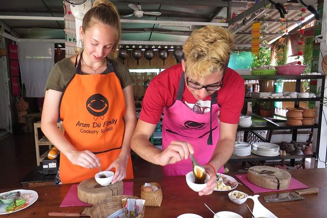 Morning Thai cooking class - Price and value: $27.70 for 5 dishes, market shopping, and recipes