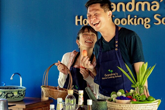Morning Thai Cooking with Grandma - Market Visit & Farm Tour - The cooking station setup: why small groups make a difference