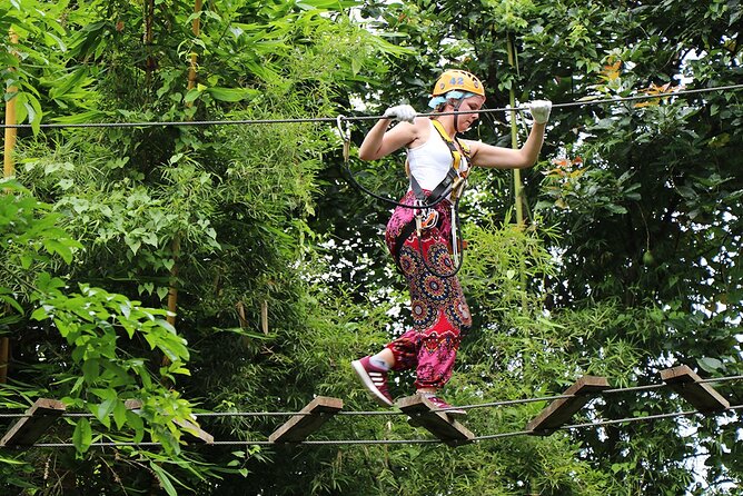 Phoenix Adventure Park Zipline, High Rope Course In Chiang Mai - Course Options: 10 Challenges vs 24 vs High Rope