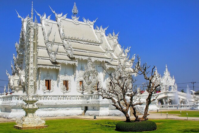 Private Tour: Chiang Rai Golden Triangle Day Trip from Chiang Mai - Wat Rong Suea Ten, Blue Temple: a strong contrast in color and mood