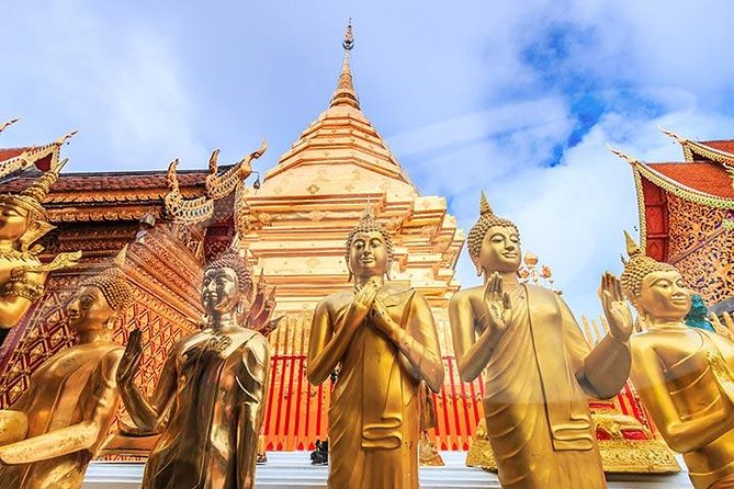 Wat Doi Suthep Temple and White Meo Hilltribe Village Half-Day Tour from Chiang Mai - Stop 1: Wat Phra That Doi Suthep, the Holy Peak in Real Life