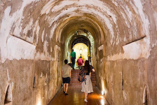 Wat Umong and Doi Suthep Temples Evening Tour - Wat Umong at night: tunnels, forest calm, and a chedi worth slowing down for